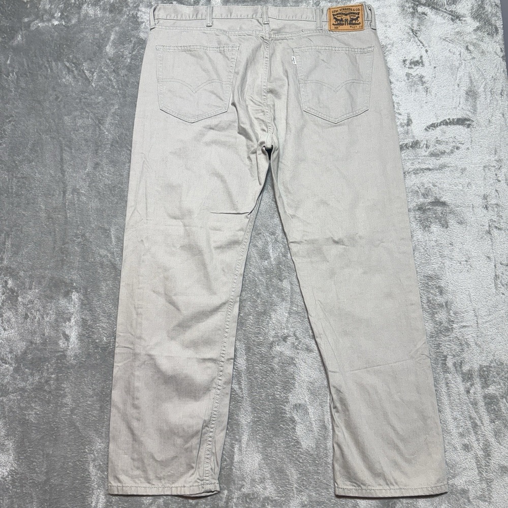 Levi's 505 Regular Fit Jeans 40x30 Khaki Tan Straight Leg Mens Denim Pants